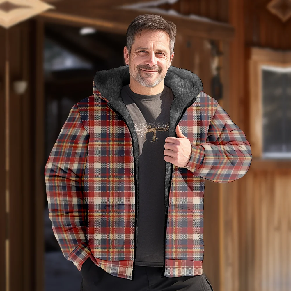 Мужские зимние куртки пальто клетчатая хлопковая одежда с рисунком в стиле ретро