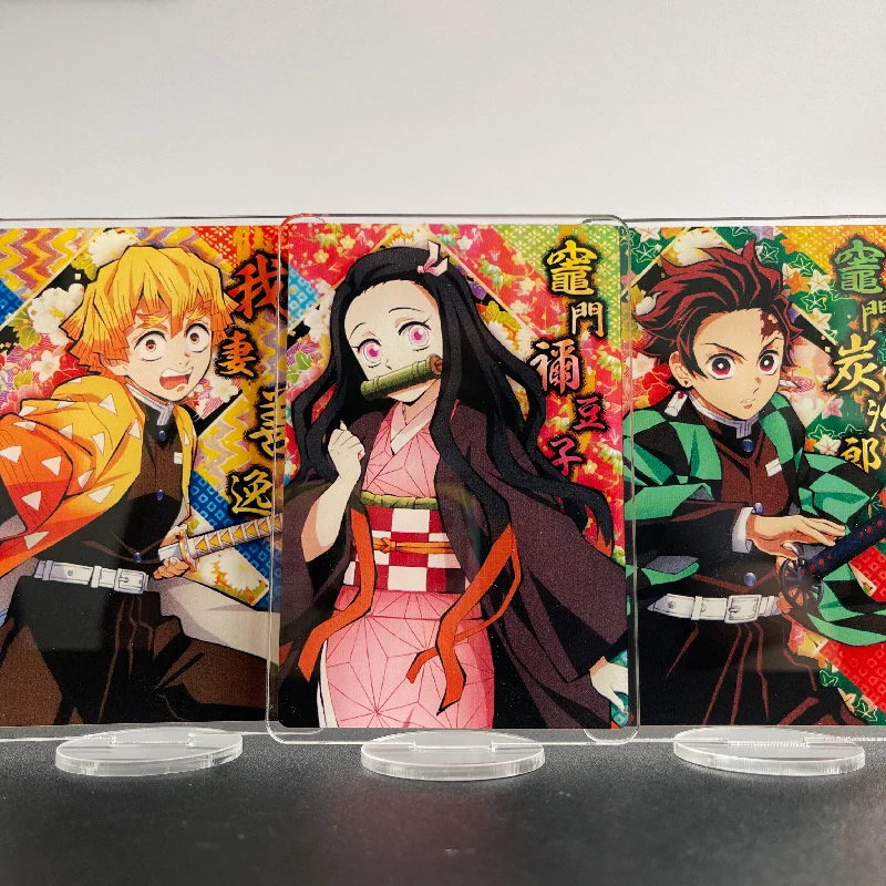 

Anime Demon Slayer Kimetsu No Yaiba Acrylic Figure Rengoku Kamado Nezuko Cosplay Stand Plate Desk Decoration Toy Prop Fans Gift
