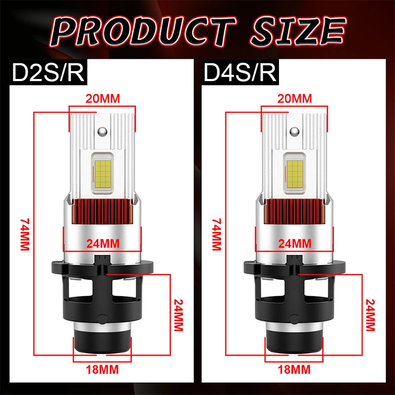 30000lm D2s D4s Светодиодные Лампы Для Фар Canbus Plug &amp Play Xenon Hid Замена 35 Вт 55 Автомобильные