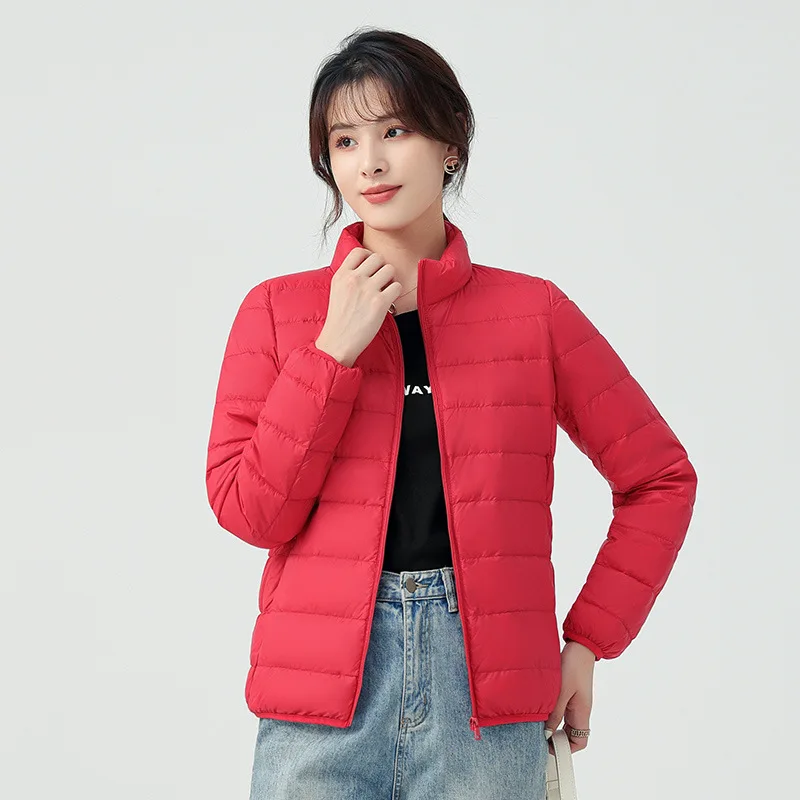 Good Quality Down Jacket Women Long Sleeve White Duck Down Winter Coats Women Green Puffer Jacket Women