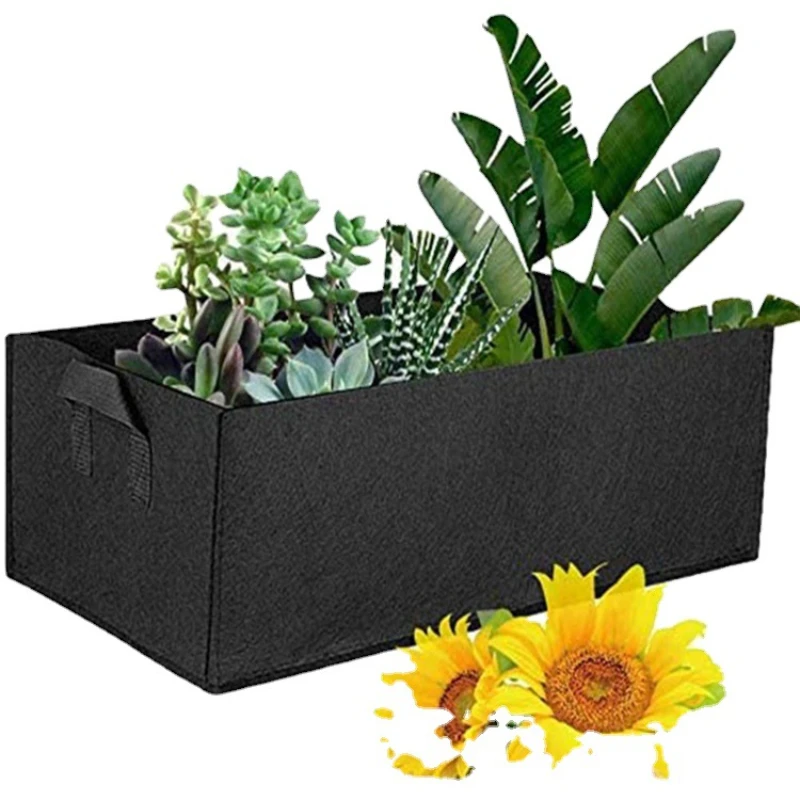 

Felt Plant Growing Bag Rectangle Cultivation Seedling Vegetable Flower Growth Bag Garden Planting Tool