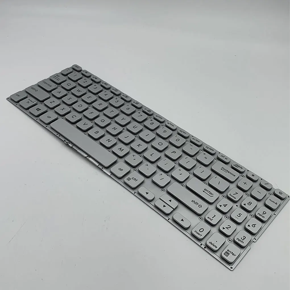 

Клавиатуры для ноутбуков с черной рамкой, подсветка, серебристый вход, для дома и офиса, замена для ноутбуков Asus Vivobook X512