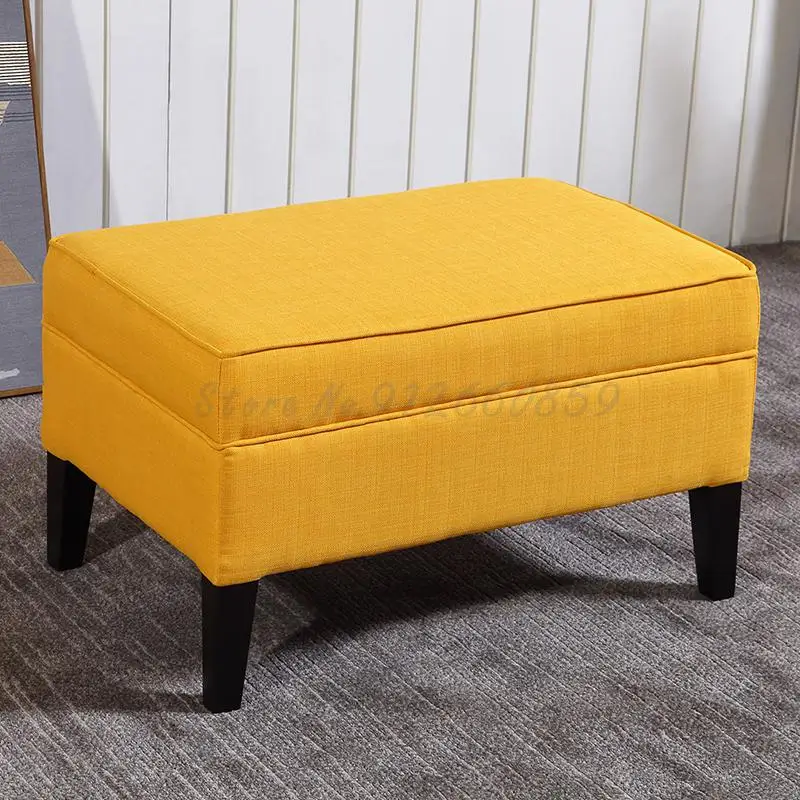 Modern minimalist sofa stool porch shoe changing store trying on footstool footrest bed end |