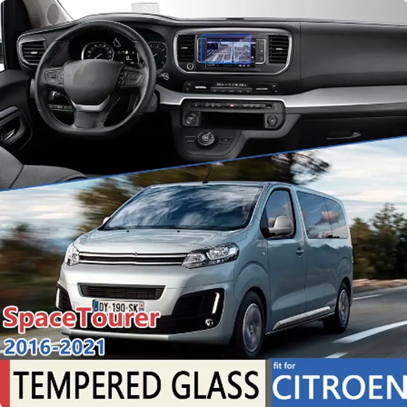 Аксессуары из закаленного стекла для 7-дюймового Citroen SpaceTourer MK3 2017 ~ 2021, автомобильная навигация, автомобильная фотозащита для полного сенсорного экрана Аксессуары из закаленного стекла для 7-дюймового Citroen SpaceTourer MK3 2017 ~ 2021, автомобильная навигация, автомобильная фотозащита для полного сенсорного экрана