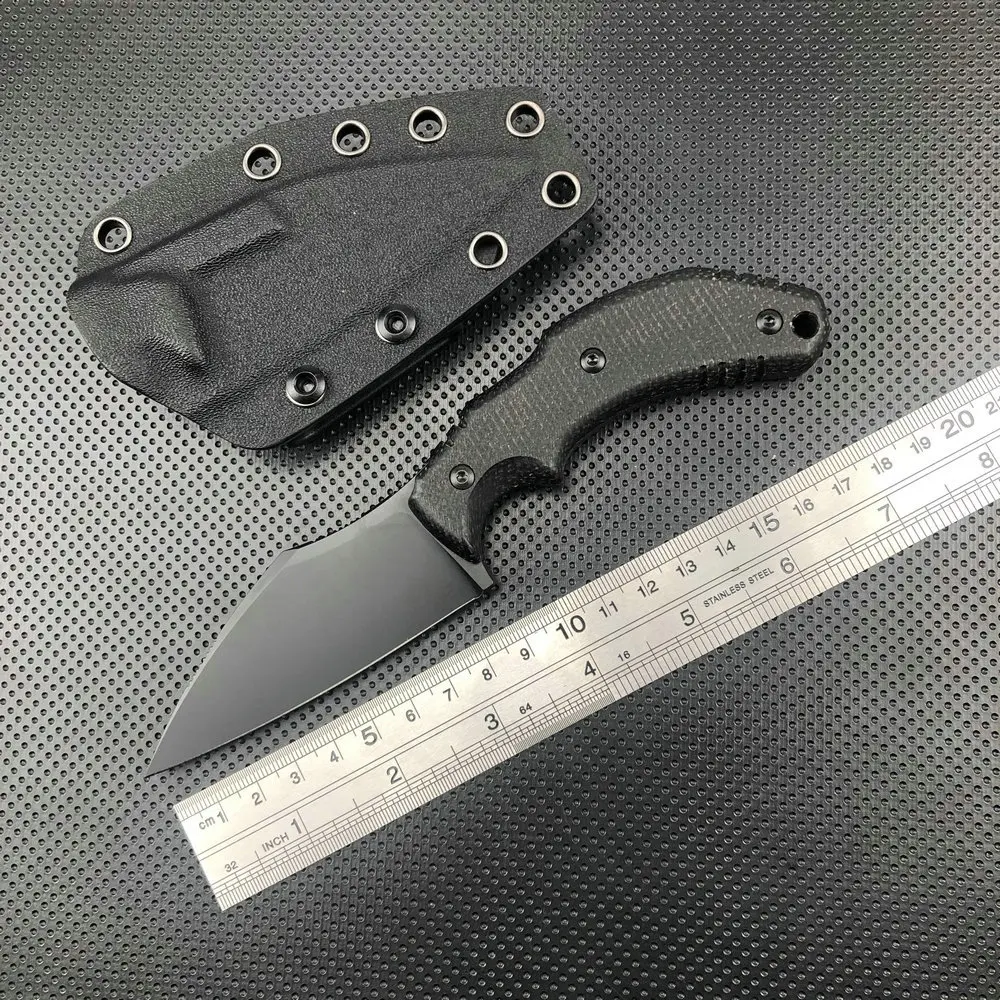 Фото Охотничий нож TRSKT M390, ножи для активного отдыха, крутой походный нож, лезвие M390, рукоять из микарты с кайдексом, подарочный EDC-инструмент №1
