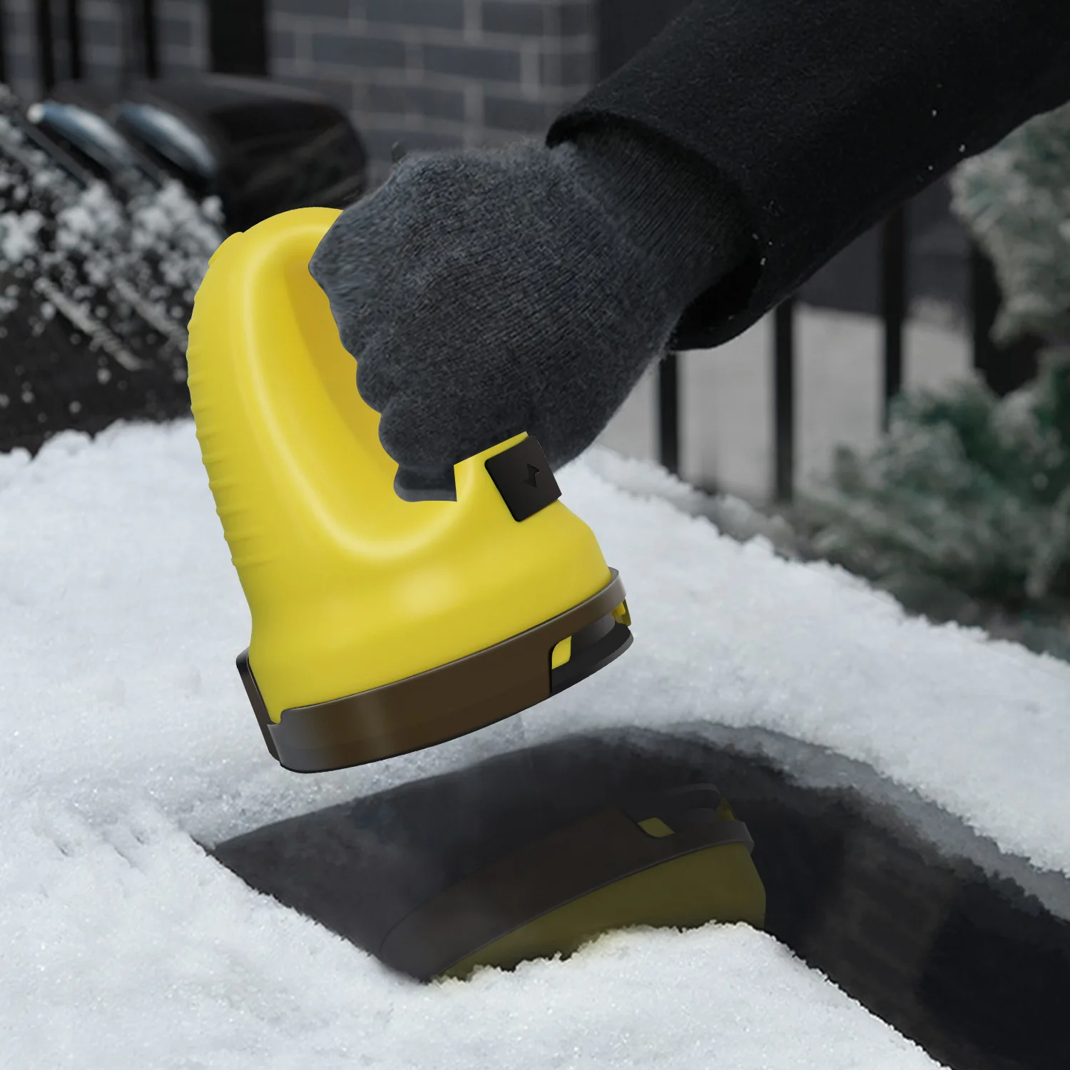 

Электрический скребок для снега, инструмент для очистки ветрового стекла автомобиля, удаления глазури, скребок для льда, перезаряжаемый от ...