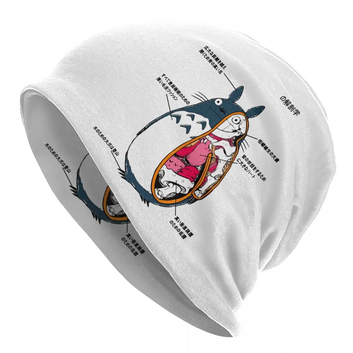 

Anatomy Of A Neighbor Caps Hayao Totoro Fashion Men Women Outdoor Skullies Beanies Hat Spring Warm Dual-use Bonnet Knitted Hat