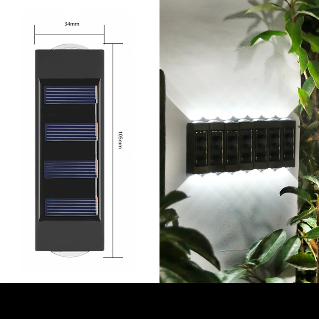 

Solar Lights Waterproof Wall Lamp Lighting Walkway Lights Warm Light