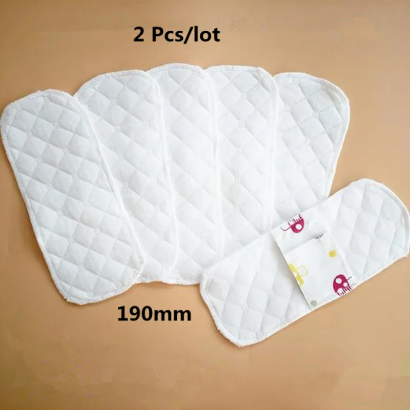 2Pcs/Lot Super Thin 100% Cotton Reusable Cloth Pads Menstrual Sanitary Waterproof Panty Liners Feminine Hygiene 19CM | Красота и
