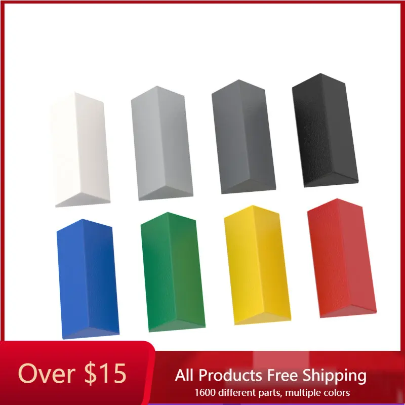 

10 шт. кубики MOC 3041 2x445, двусторонний скошенный кирпич ldd3041 для строительных блоков, запчасти «сделай сам», запчасти для строительных блоков, п...