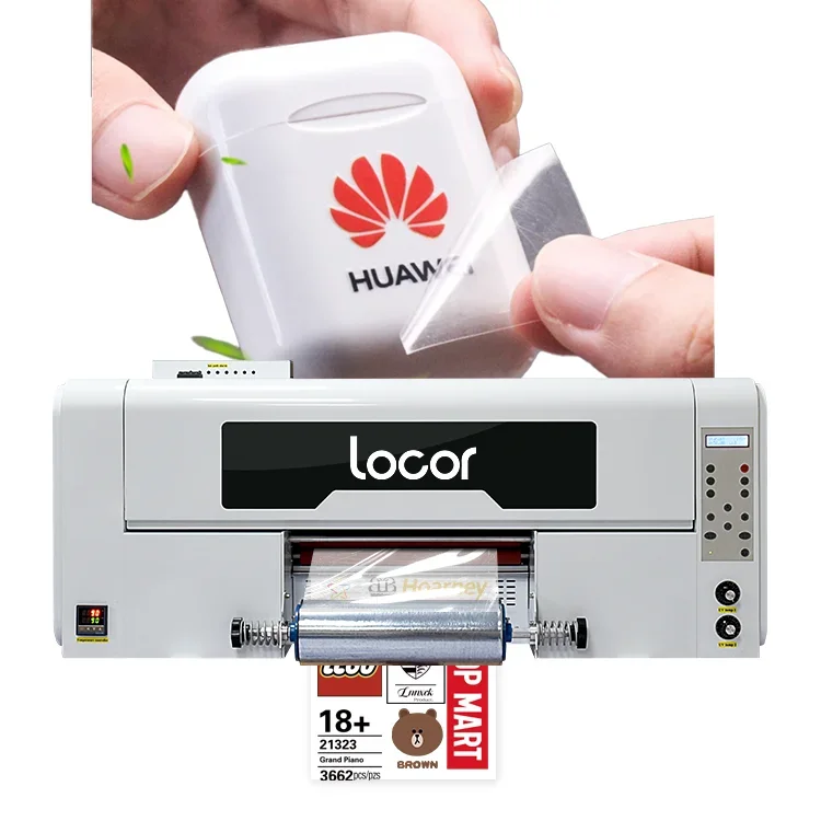 Новое обновление Locor в рулоне AB Film UV DTF Printer машина для печати этикеток с холодной