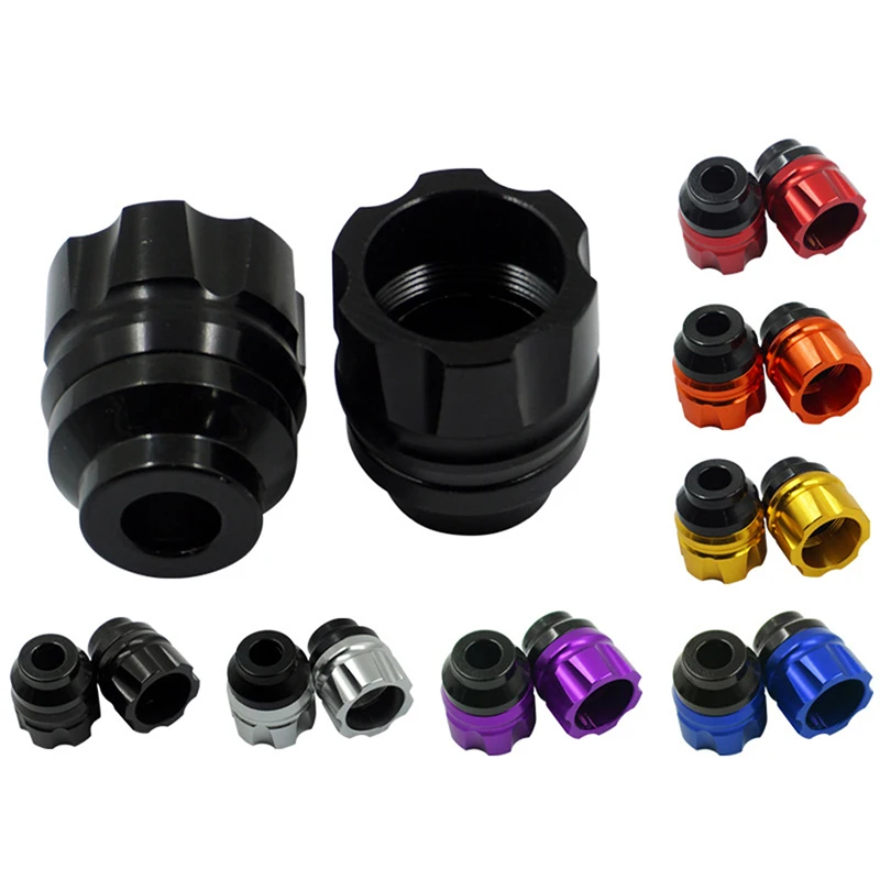 

Universal Motorcycle Frame Slider Aluminum Alloy Front Fork Cup Falling Crush Protector Carbon Fiber for Motorbike Scooter