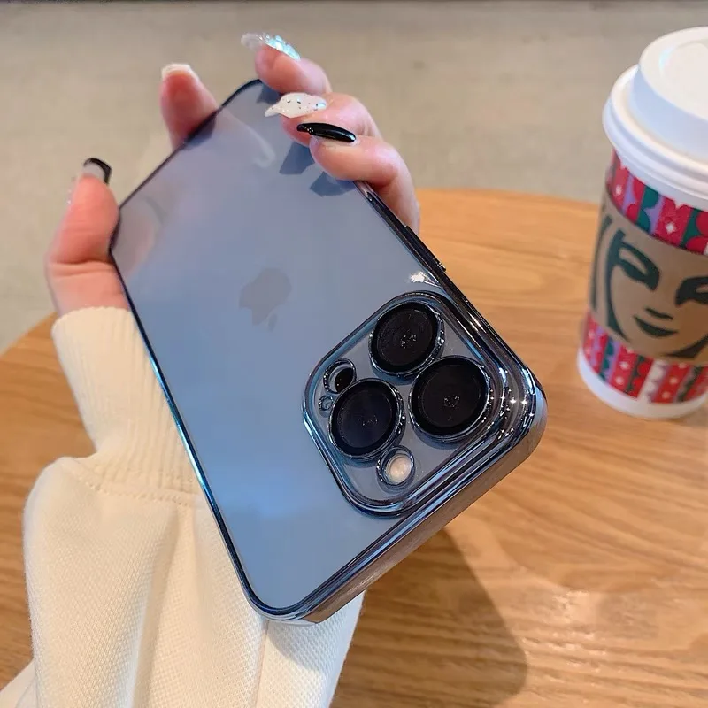 Прозрачный чехол UTOPER с покрытием для iPhone 12 11 13 Pro Max Mini XS XR 7 8 Plus SE 3 2 2020 - купить по