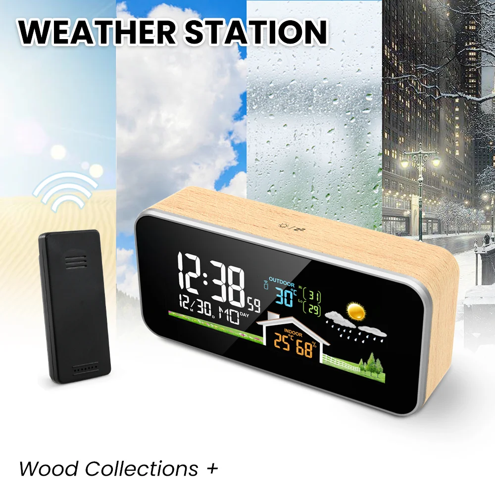 Digital Thermometer Temperature Humidity Outdoor Wireless Se