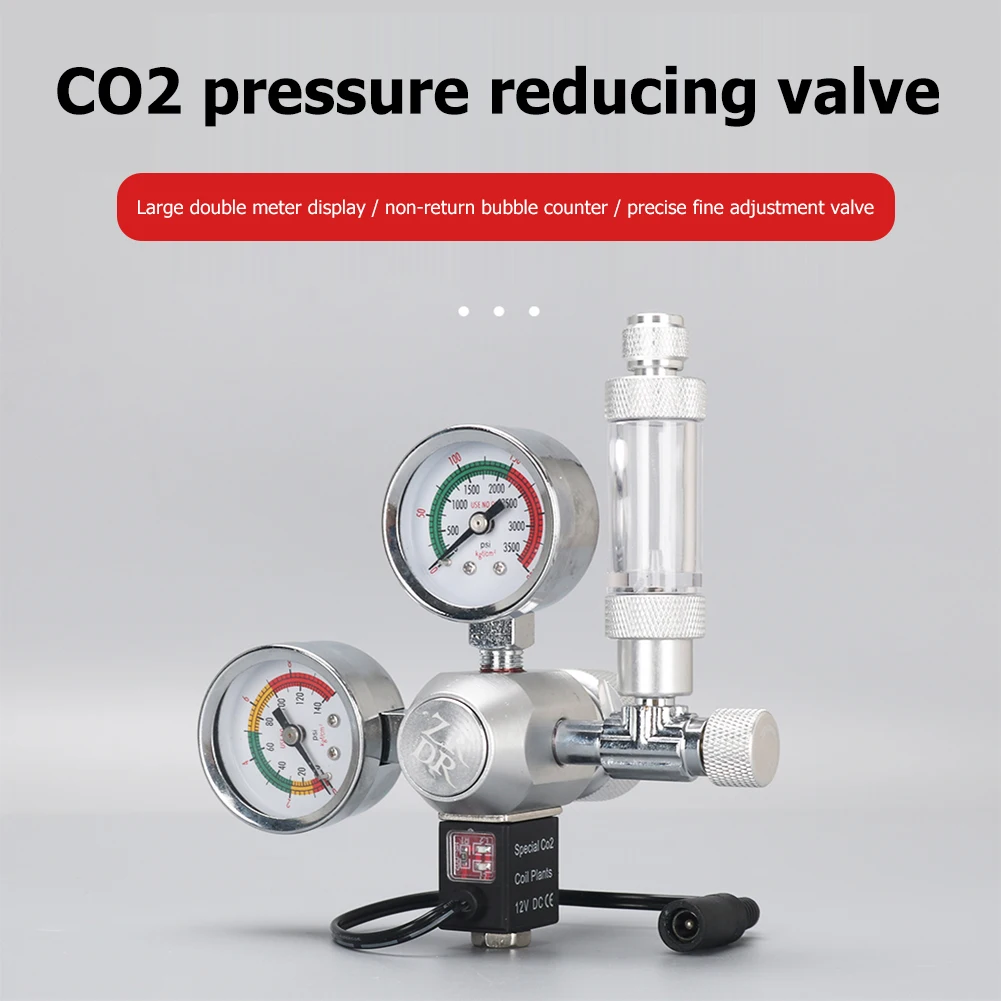 

Самодельный регулятор CO2, магнитный Соленоидный клапан, высокоточная система контроля реакции CO2, комплекты аксессуаров для аквариума