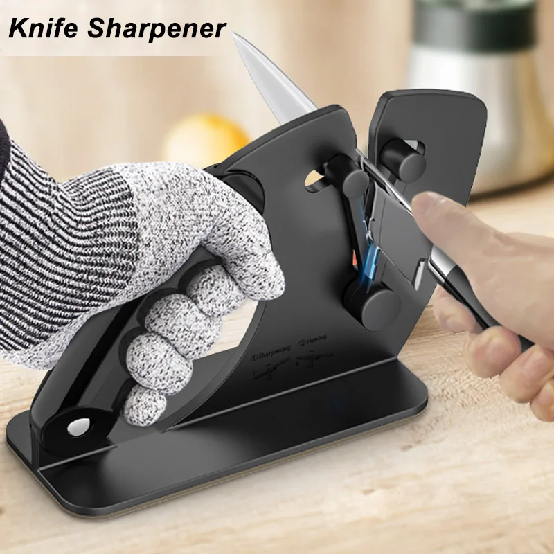

Auto-adjust Angle Knife Sharpeners Kitchen Sharpening Tool Easy To Use Quick Sharpening Tool Kitchen Tools Kitchen Supplies