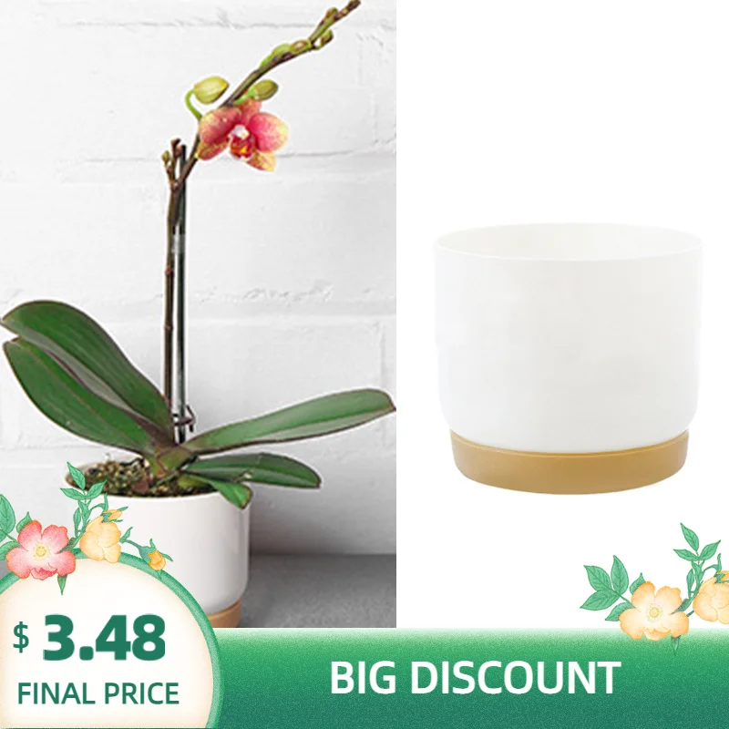 

1 Pc Plastic Succulent Plant Pot Small Green Plant Flower Pot Garden Planters Flower Pot Vase For Cactus plants