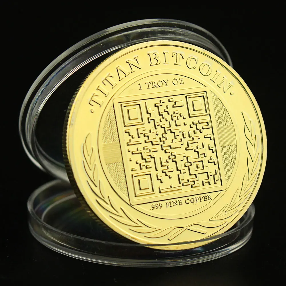 Половина биткоина 2015 коллекционная физическая криптовалютная сувенирная монета