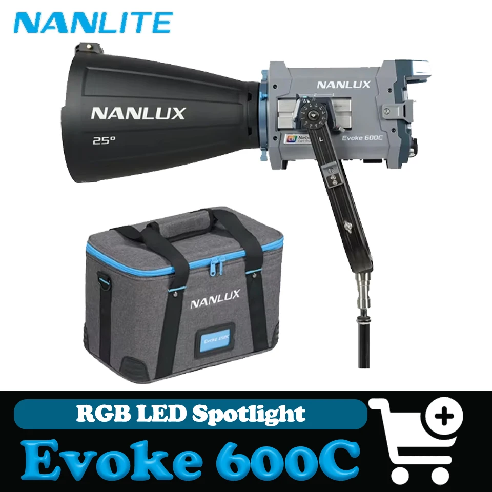 Фото NANLUX Evoke 600C LED RGB осветительное устройство для фотографии, 600 Вт, профессиональный прожектор, 1000-20000K, IP66, видеосвет для кинопроизводства. №1