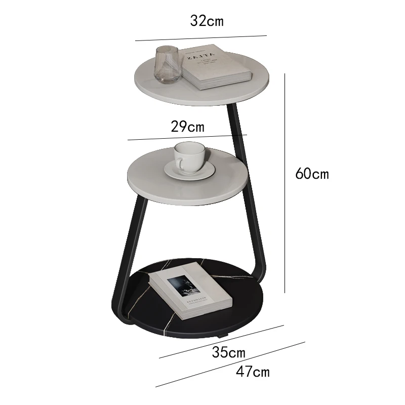 Роскошные журнальные столики современный легкий портативный круглый маленький