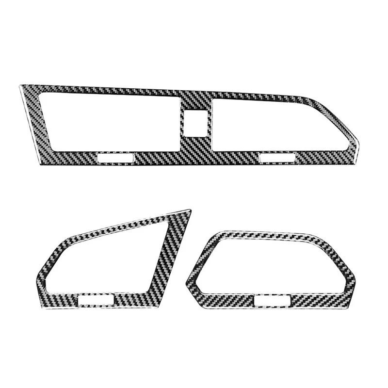 

Панель из углеродного волокна для вентиляционных выходов, декоративная отделка для Tiguan L 2017-2021, аксессуары для интерьера
