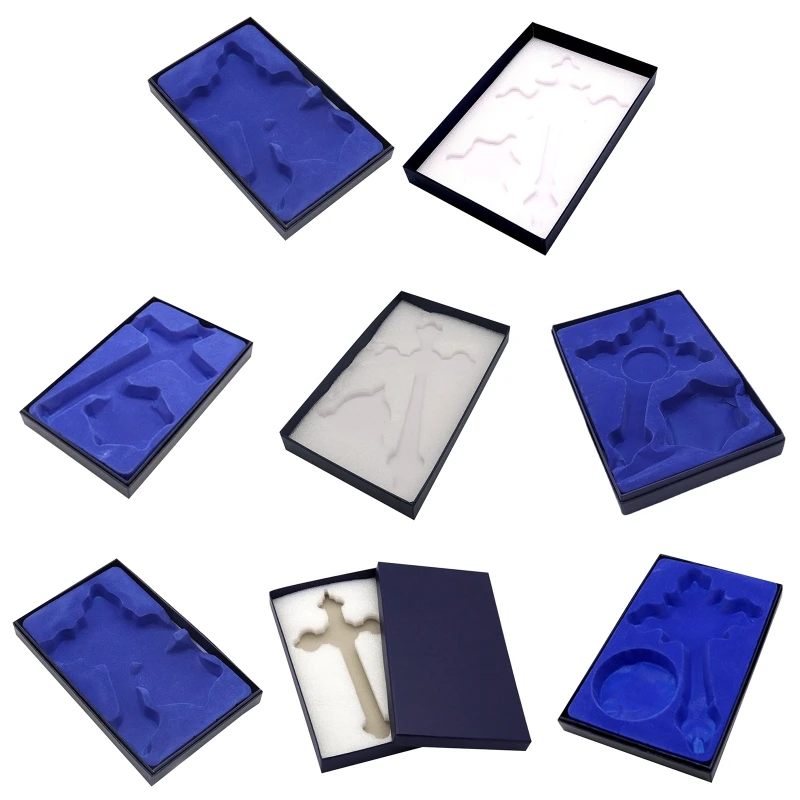 

Картонная подарочная коробка для ювелирных изделий, маленькая Подарочная коробка для ожерелья, колец, браслета, сережек, шкатулка для демон...