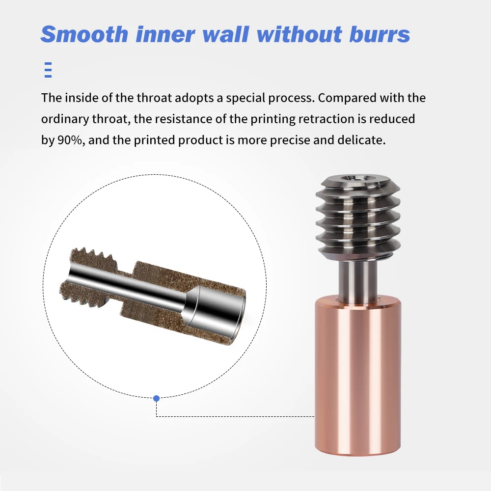 1/2 шт. Ender-3 S1 горло биметаллическое из титанового сплава терморазрыв Hotend для Ender 3