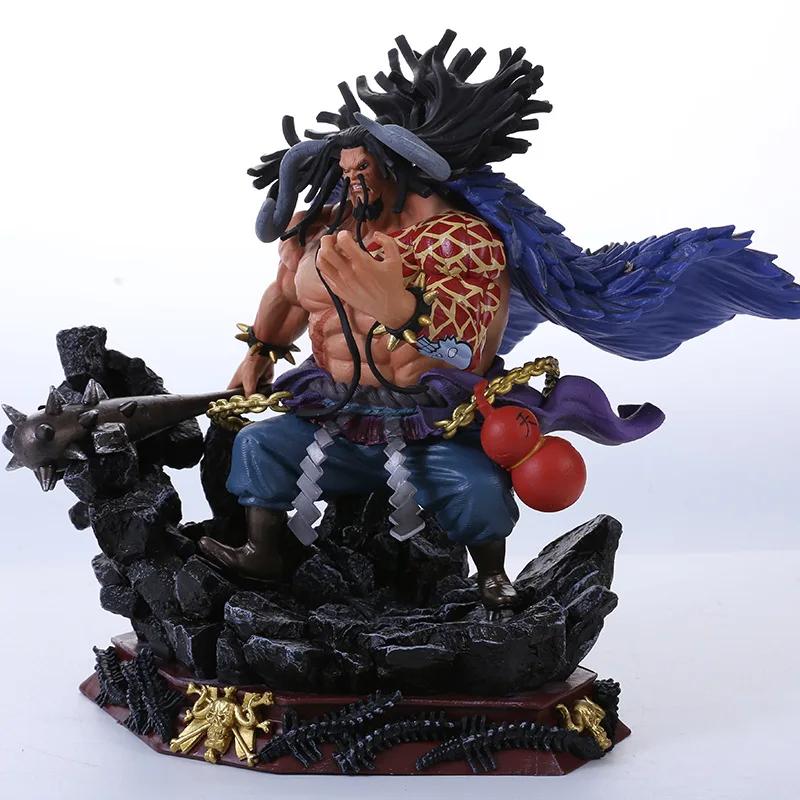 

19cm Anime One Piece Beasts Pirates Gk Battle Kaido Action Figure Pvc Model Toy Collection Desktop Ornament Kids Birthday Gift