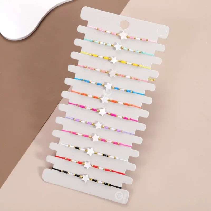 12 шт. богемные Многослойные Акриловые искусственные элементы новый регулируемый