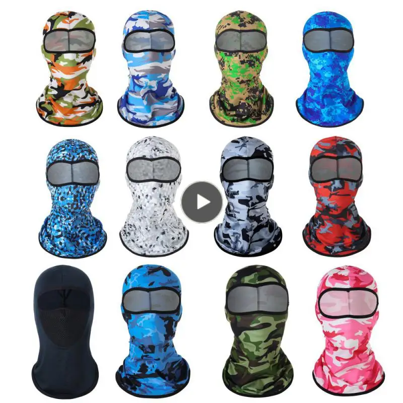 

New Riding Mask Mask Uv Protection Full Cover Face Mask 12 Colors Quick Dry Balaclava Cycling Mask Sun Protection Summer