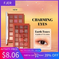 fjer eye shadow pallete pigment professional matte highlighter shimmer eyeshadow powder waterproof and durable maquillage