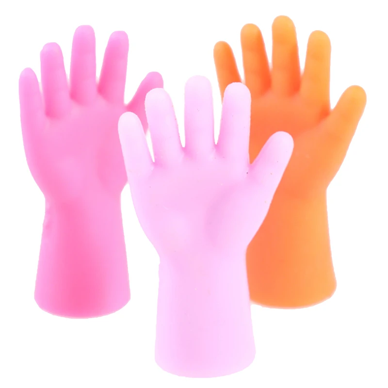 

6 Pcs Gesture Shape Knitting Needles Stitch Protectors For Diy Weave Knitting Anti-Slip Needle Tip Stopper Tail Buckle Tool