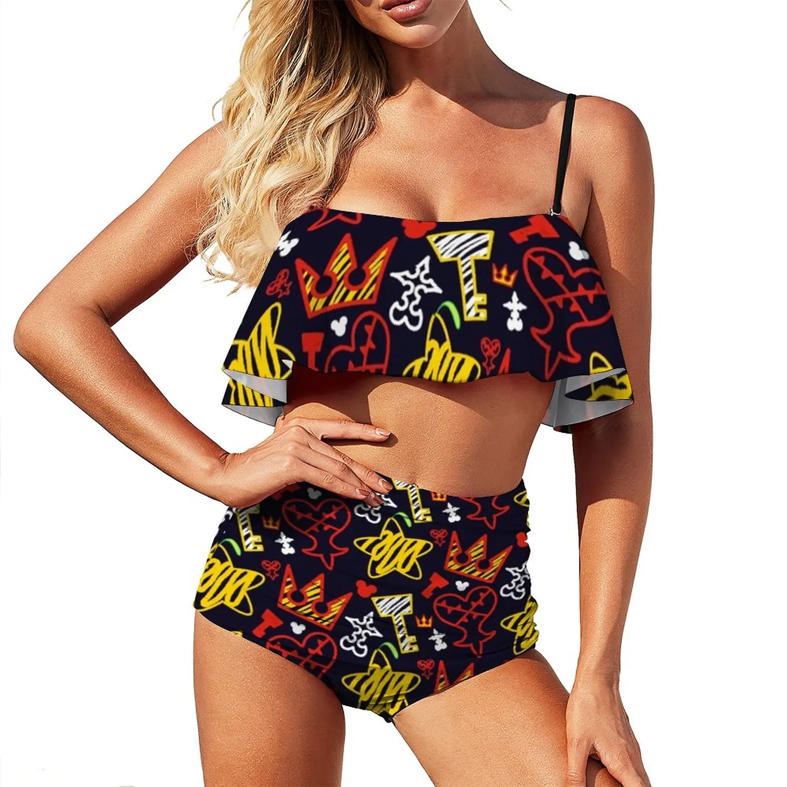 

Купальник-бикини с завышенной талией