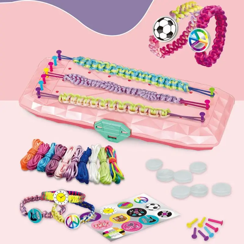 

Friendship Bracelet Making Kit For Kid Girls DIY Handicraft Kits String For Jewelry Making Favored Birthday Christmas Toy Gifts