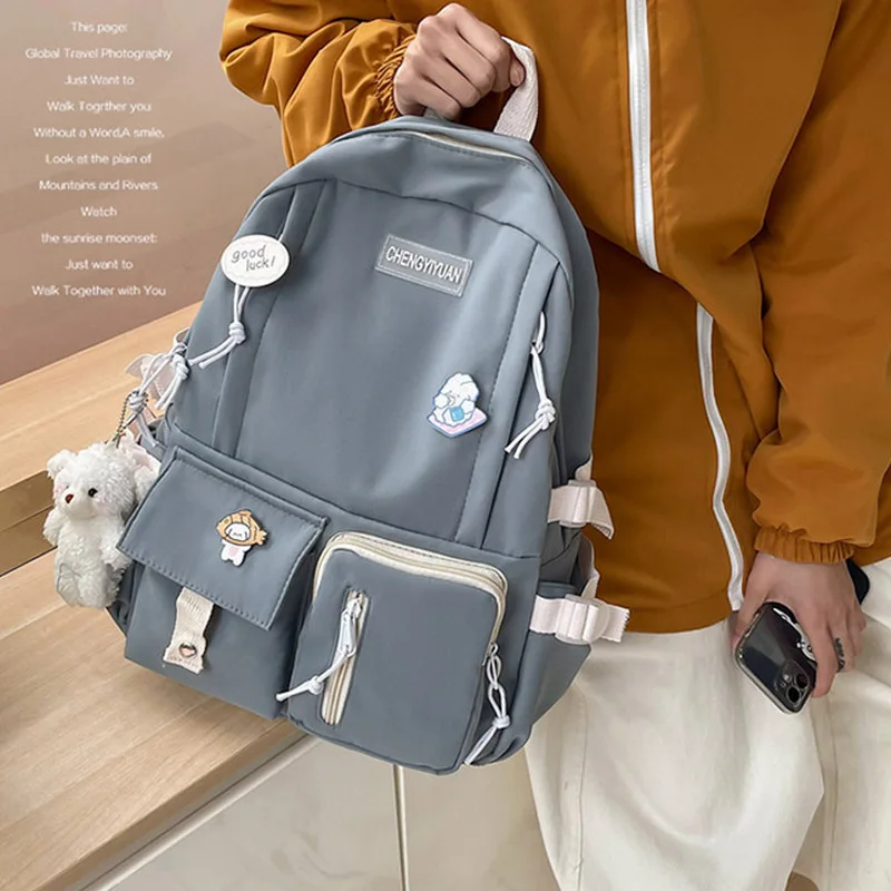 Школьные ранцы для девочек-подростков женский рюкзак учеников средней школы