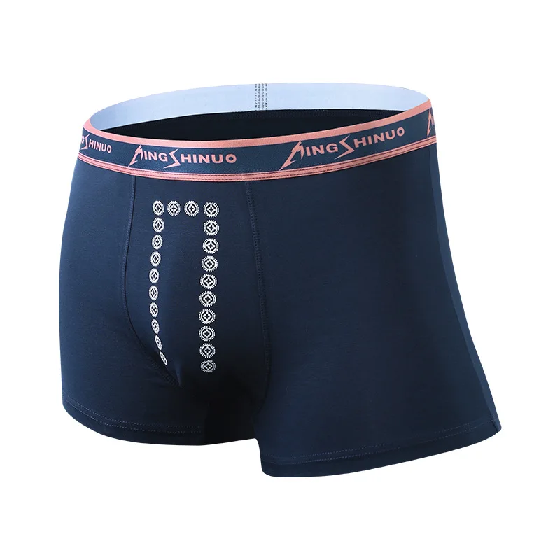 3Pcs Silver Ion Graphene Antibacterial Men Underwear Cotton Sexy Men's Boxer Shorts Breathable U Convex Underpants Mens Boxers