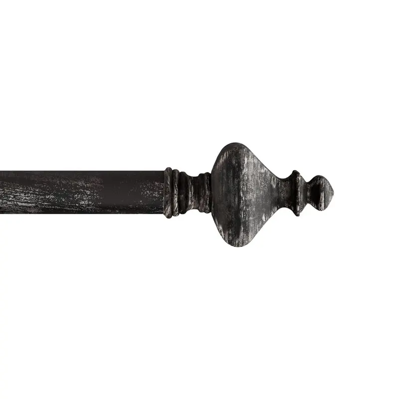 

Adjustable Curtain Rod for 48 to 84-Inch Window (Black)