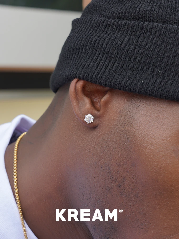 Серьги Kream из стерлингового серебра 925 пробы в стиле хип-хоп новые серьги с