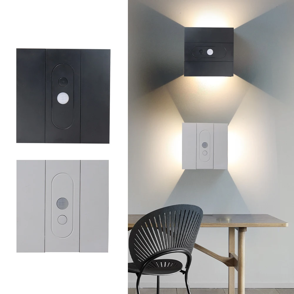 COOINJOY USB беспроводной настенный ночник с датчиком человеческого тела