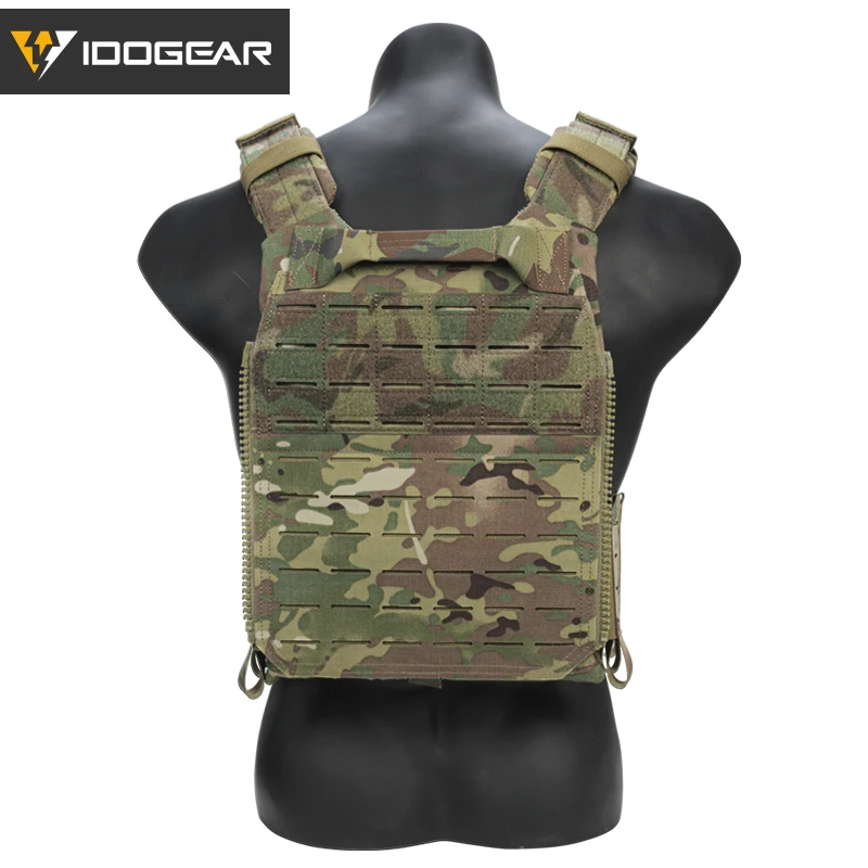 Idogear Tactical Chestrig Lsr Vest Plate Carrier Quick Release Laser Cut 500d Military Gear Airsoft |