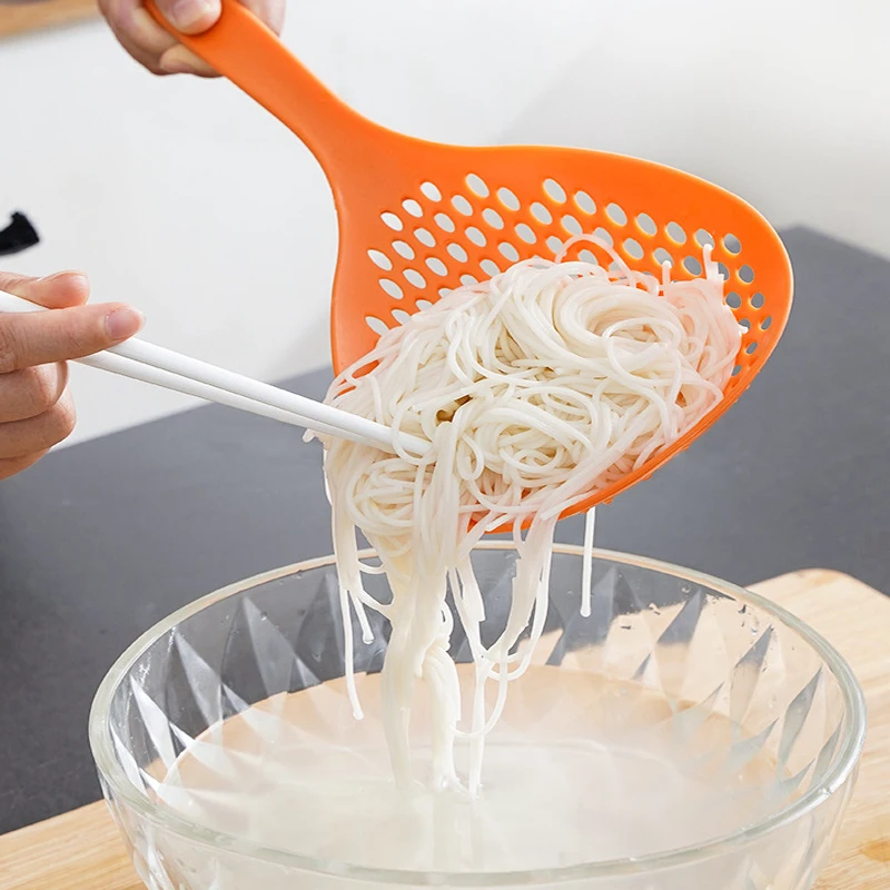 

2PCS Kitchen Colander Food Strainer Scoop Slotted Pasta Spoon Fry Food Mesh Handy Filter for Kitchen Cooking Accessories Gadgets