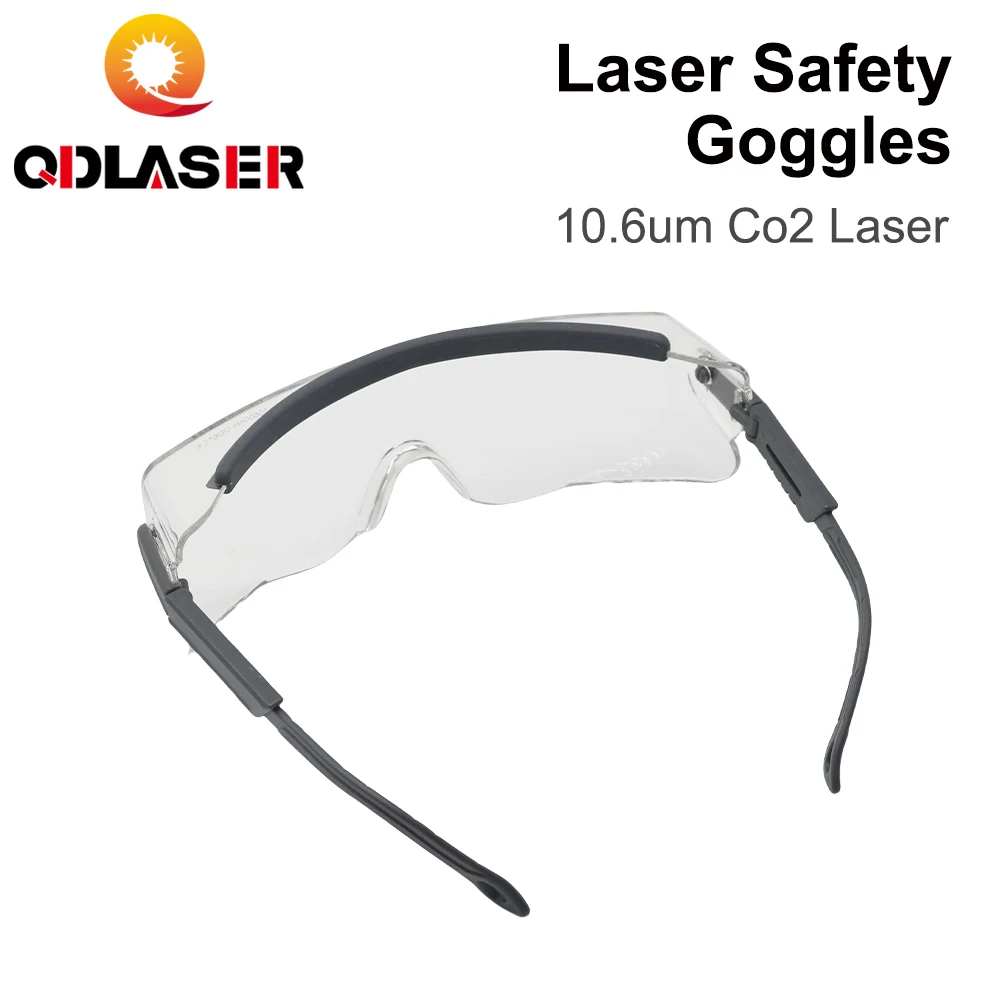 Фото Защитные очки QDLASER OD6+ для CO2-лазера 10600 нм 10,6 мкм для лазерной гравировки и резки, сертификат CE №3