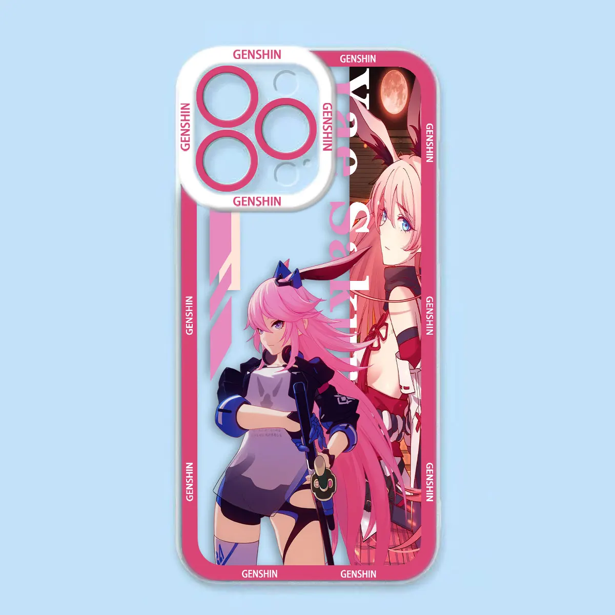 Фото Прозрачный чехол для телефона Infinix TECNO POVA 2 4 3 5 SMART 6 7 8 NOTE 10 11 12 50 CAMON 20 30 40, чехол Genshin Impact Yae Shenhe Rail №3