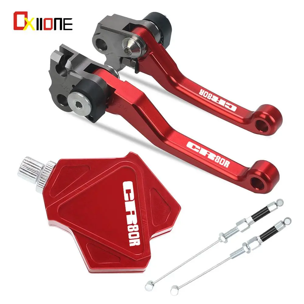 

For HONDA CR80R 1998-2007 2006 2005 2004 Motocross Foldable Brake Clutch Levers Dirt Bike Stunt Clutch Easy Pull Cable System