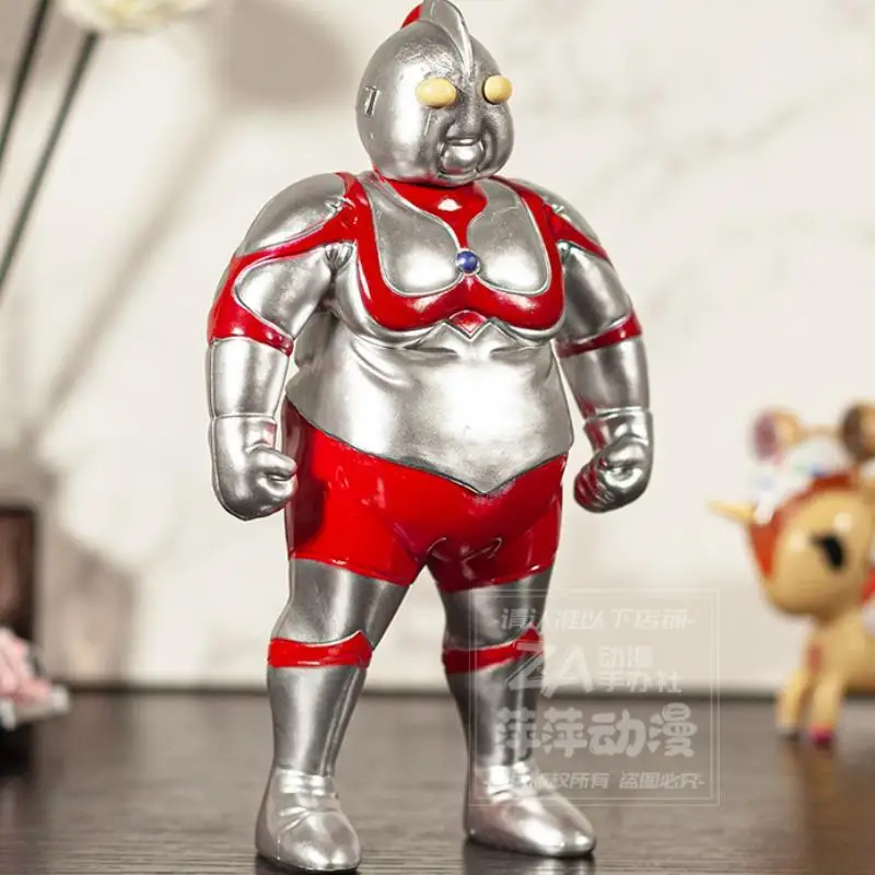 

2023 New Ultraman Fat Man Anime Peripheral Gk Obesity Kawaii Collections Pvc Decorate Model Kid Toy Children Christmas Gift