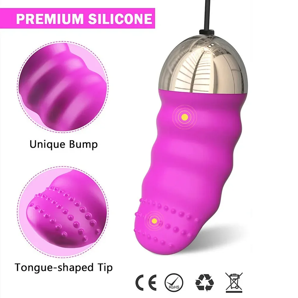 

10 Speeds Jump Egg Vibrator Vibrating Eggs Silicone Wireless Remote Anal Clitoris Stimulation Sex Toys For Women Adult Products