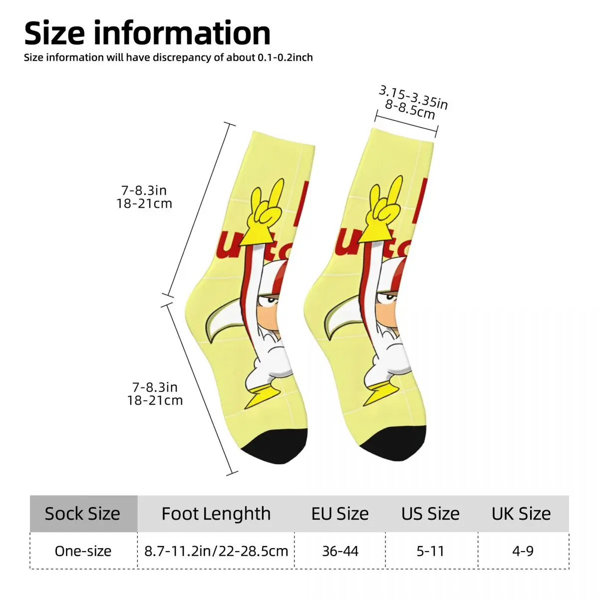 Винтажные мужские Компрессионные носки с принтом в стиле Харадзюку