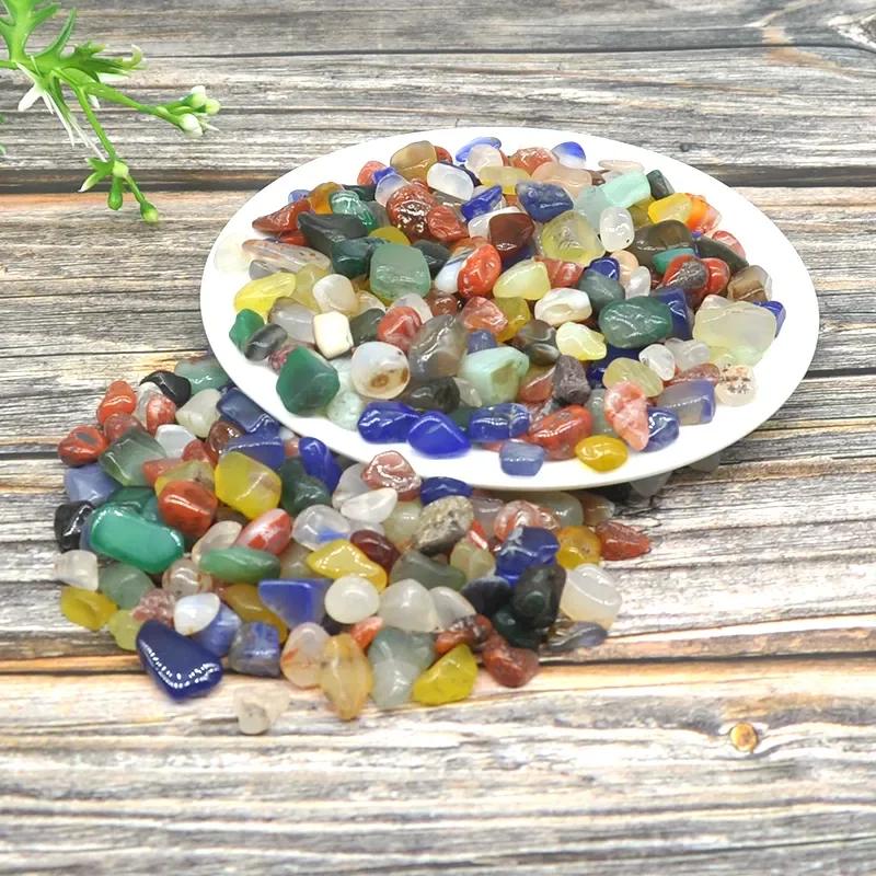 

2022 New Natural Crystal Amethyst Rose Quartz Gravel Irregular Polishing Minerals Specimen Reiki Healing Stone Aquarium Home De