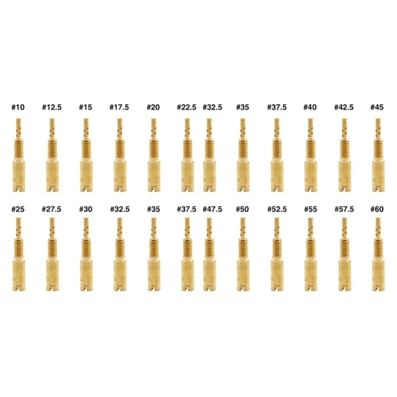 12 шт. комплект аксессуаров для карбюратора медленные пилотные форсунки от 10 до 37