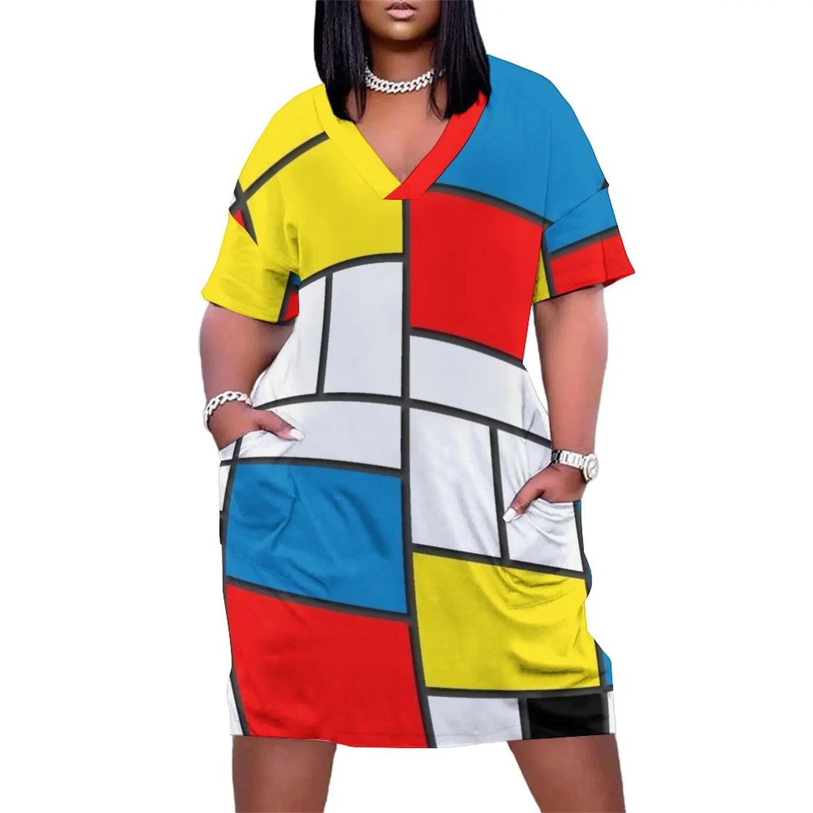 Платье Piet Mondrian - Tableau Neo из полиэстера